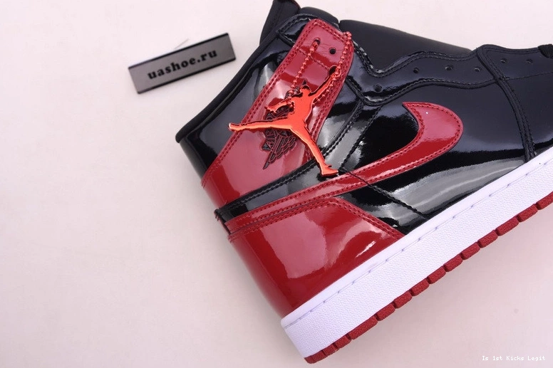 Bred Jordan 555088-063 Leather Patent 1 Air 0927